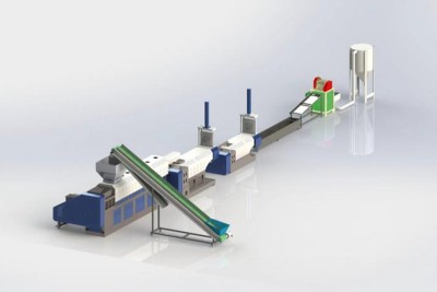 Single-Stage Twin-Screw Plastic Pelletizing System