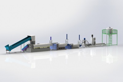 Single-Stage Compactor Type Plastic Pelletizing Line
